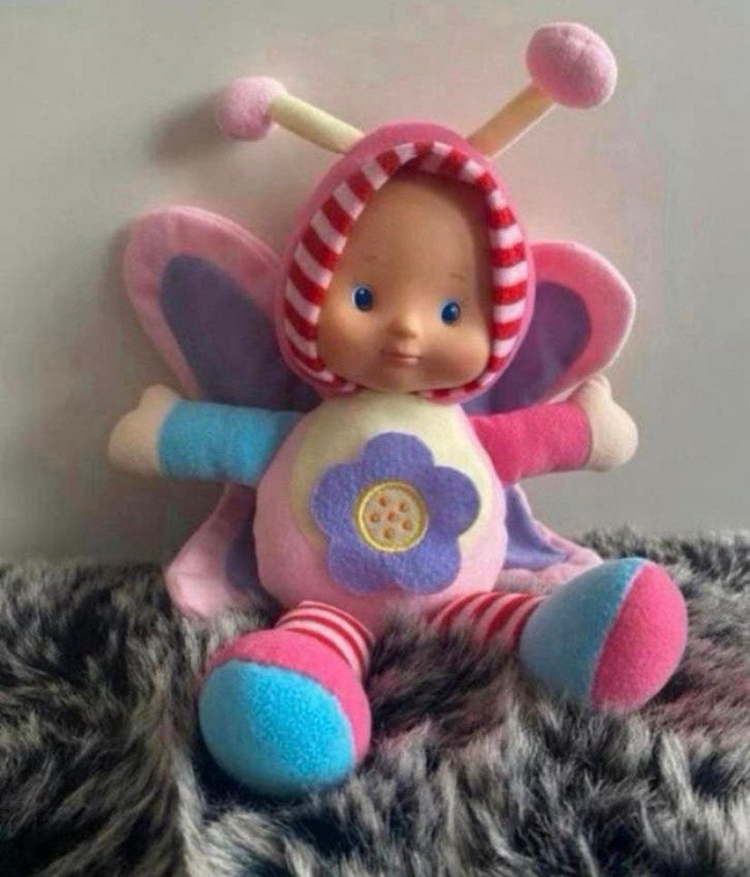 Vlinder pop / popje, Verzenden, Zo goed als nieuw, Babypop
