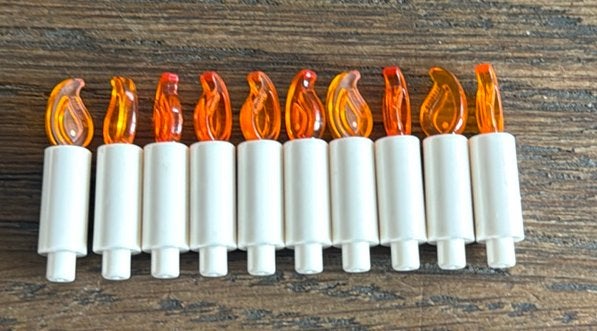 Lego kaars kaarsen 10 stuks, Ophalen of Verzenden, Nieuw, Losse stenen, Lego