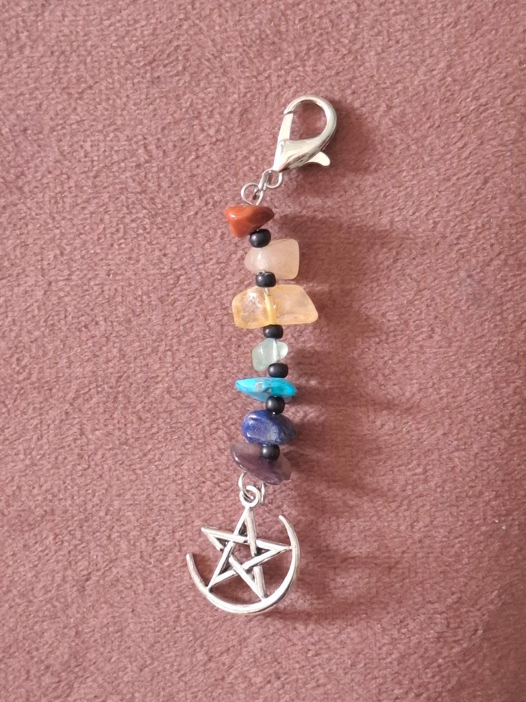 Hanger met natuursteentjes, Ophalen of Verzenden, Zo goed als nieuw, Overige kleuren, Overige materialen
