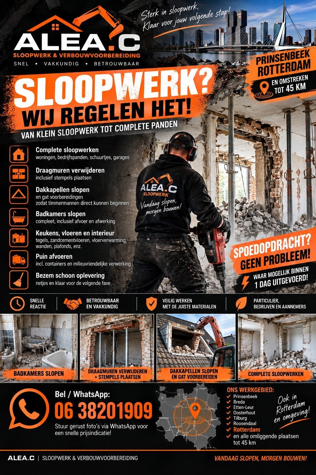 Slopers / Sloopwerkzaamheden / badkamer / wc, Sloopwerk binnen
