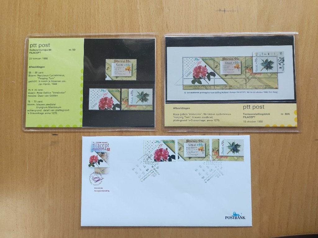 PTT mapjes FilaCept 88, Postzegels en Munten, Postzegels | Nederland, Ophalen of Verzenden, Na 1940, Postfris