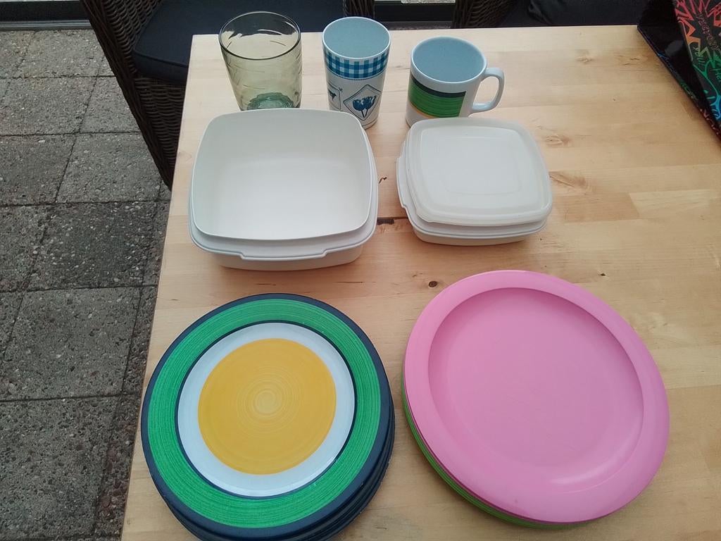 Diverse serviesonderdelen en opbergbakjes, Ophalen of Verzenden, Glas, Overige stijlen, Bord(en)