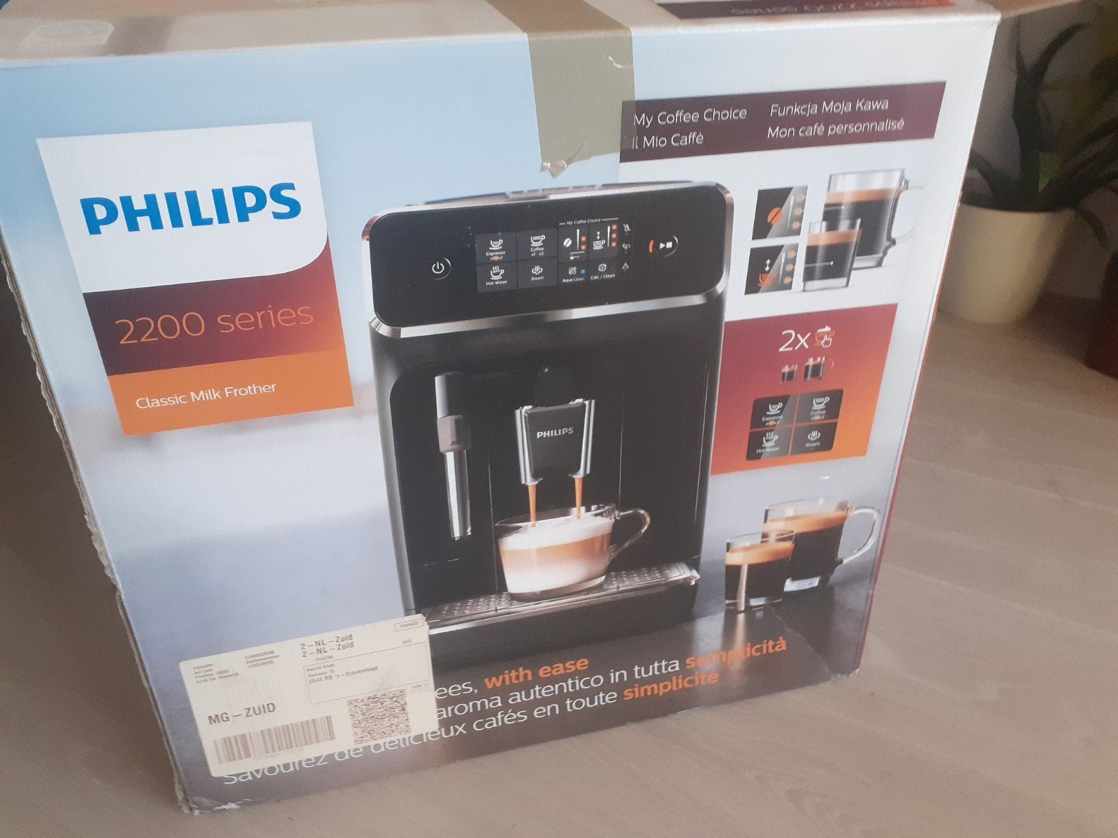 Philips volautomatische koffiemachine - z.g.a.n., Koffiemachine, Koffiebonen, Zo goed als nieuw, Ophalen