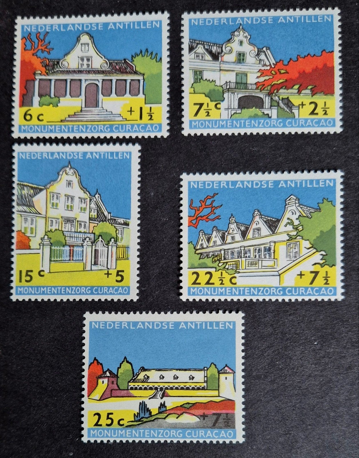 NVPH 298-302 Monumentenzorg., Ophalen of Verzenden, Postfris