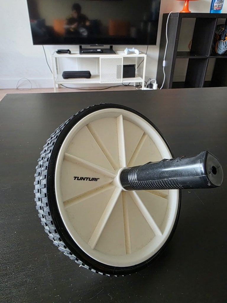 Ab wheel, Sport en Fitness, Ophalen of Verzenden, Zo goed als nieuw, Buikspierwiel