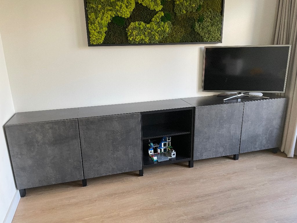 Besta betonlook kastencombinatie, Ophalen, Met deur(en), Zo goed als nieuw, 200 cm of meer
