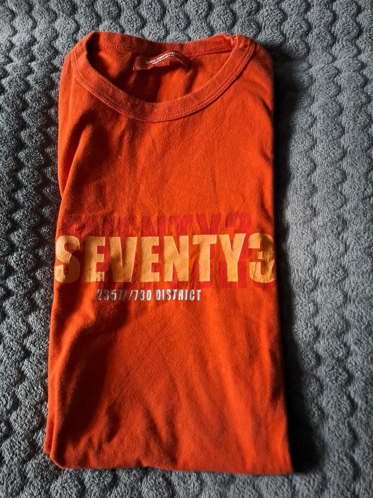 Oranje shirt met print mt.L, Ophalen of Verzenden, Maat 52/54 (L), Oranje, Shoeby