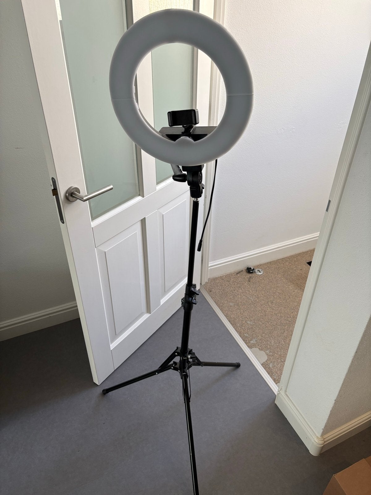 LURK Ringlamp met Statief en Telefoonhouder, Audio, Tv en Foto, Fotografie | Fotostudio en Toebehoren, Zo goed als nieuw, Studiolamp