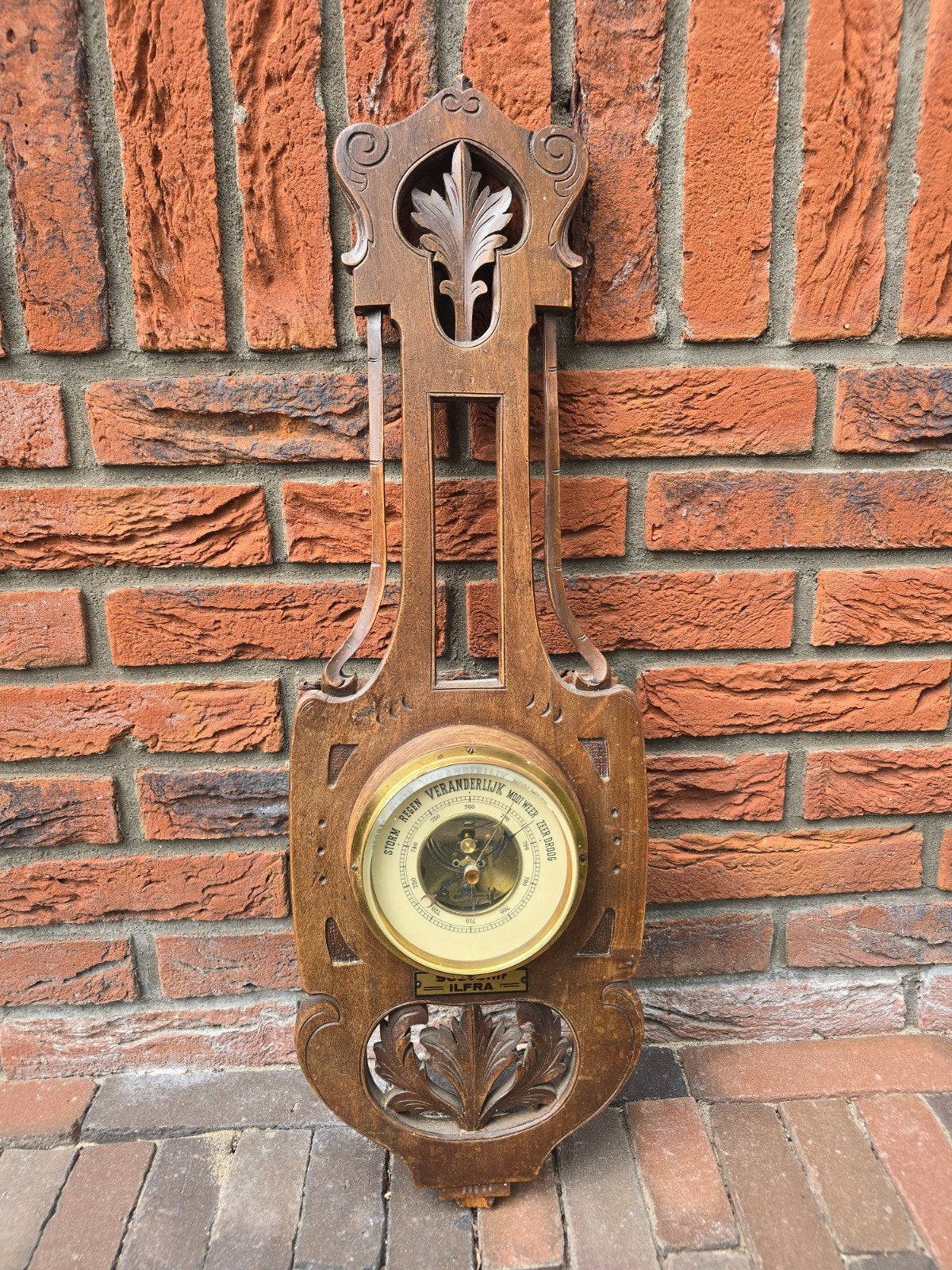 antieke Lufft barometer 1910S Art Nouveau €27,50, Ophalen of Verzenden, Barometer