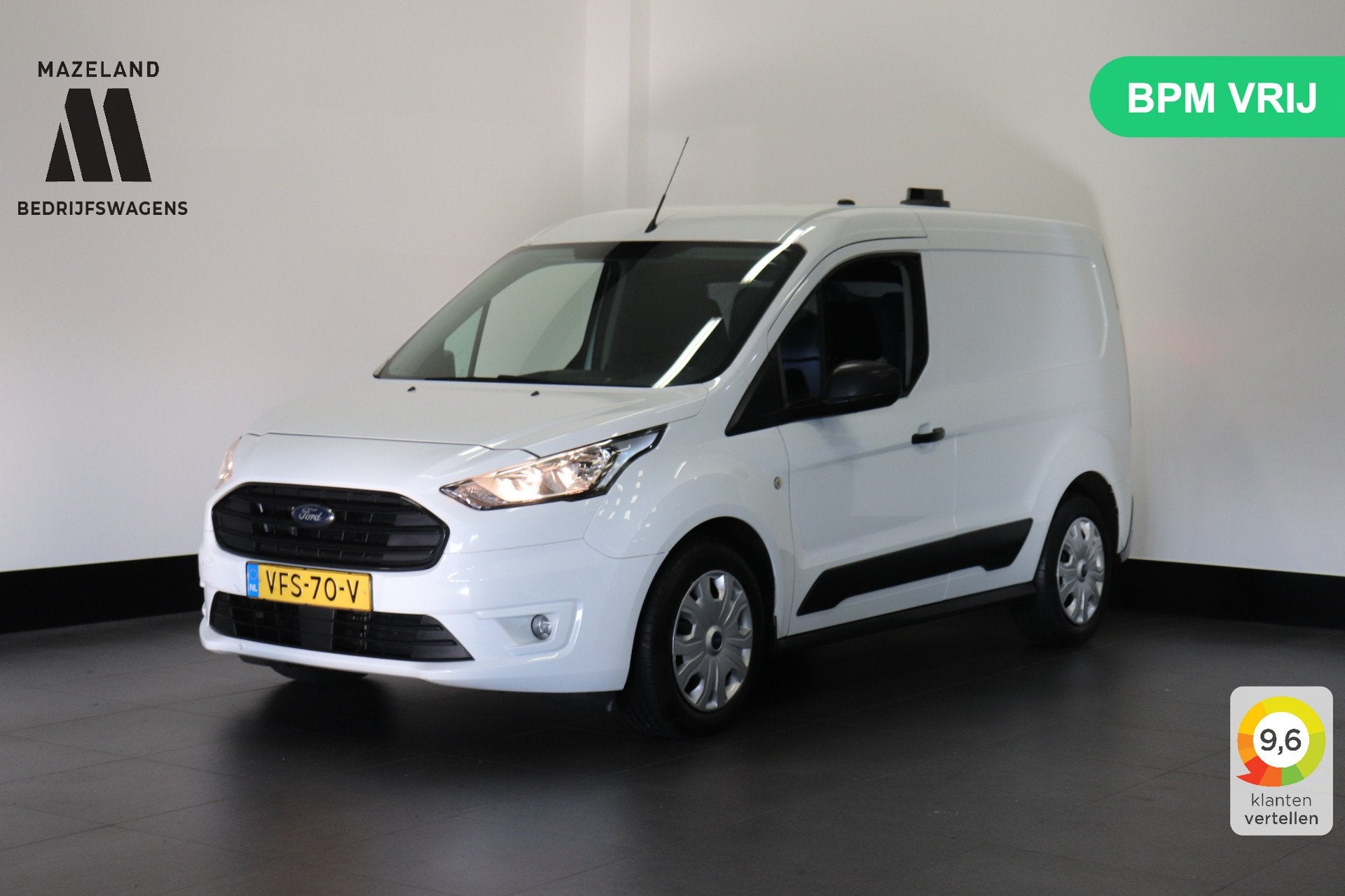 Ford Transit Connect 1.5 EcoBlue EURO 6 - Airco - Navi - PDC, Stof, Gebruikt, 4 cilinders, Wit
