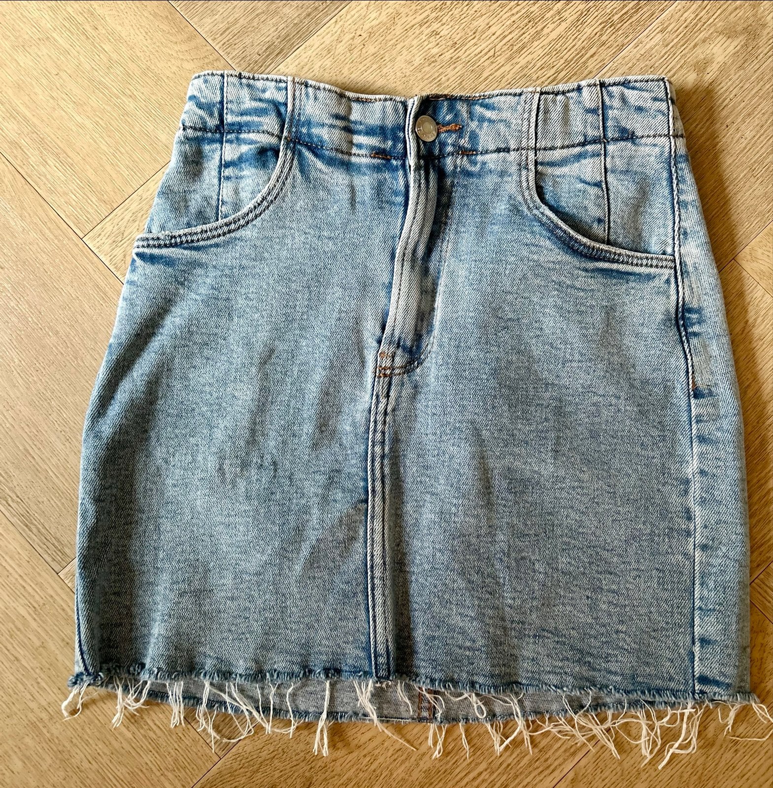 Bershka spijkerrokje XS, Blauw, Ophalen of Verzenden, Zo goed als nieuw, Maat 34 (XS) of kleiner