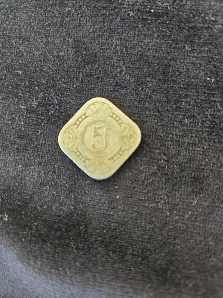 5 cent munt uit Curaçao uit 1948., Postzegels en Munten, Verzenden, Buitenland, Munten