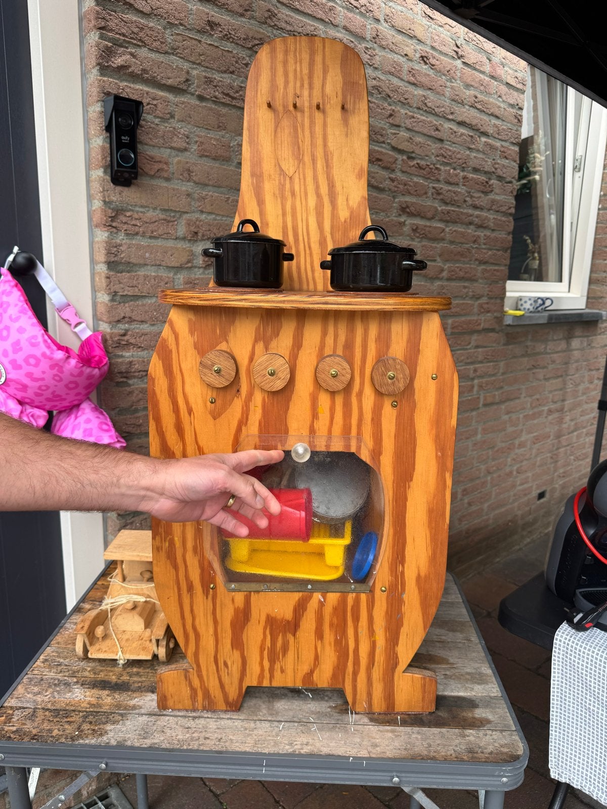 Vintage Houten Keukentje met Accessoires, Ophalen, Gebruikt, Jongen of Meisje