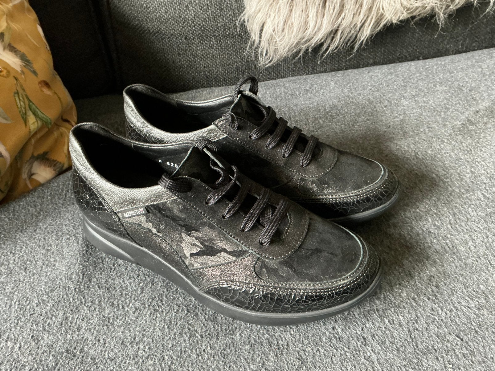 Nieuwe MEPHISTO Diane Zwarte Leren schoenen Maat 38 (5 UK), Kleding | Dames, Schoenen met lage hakken, Zwart, Nieuw, Ophalen of Verzenden