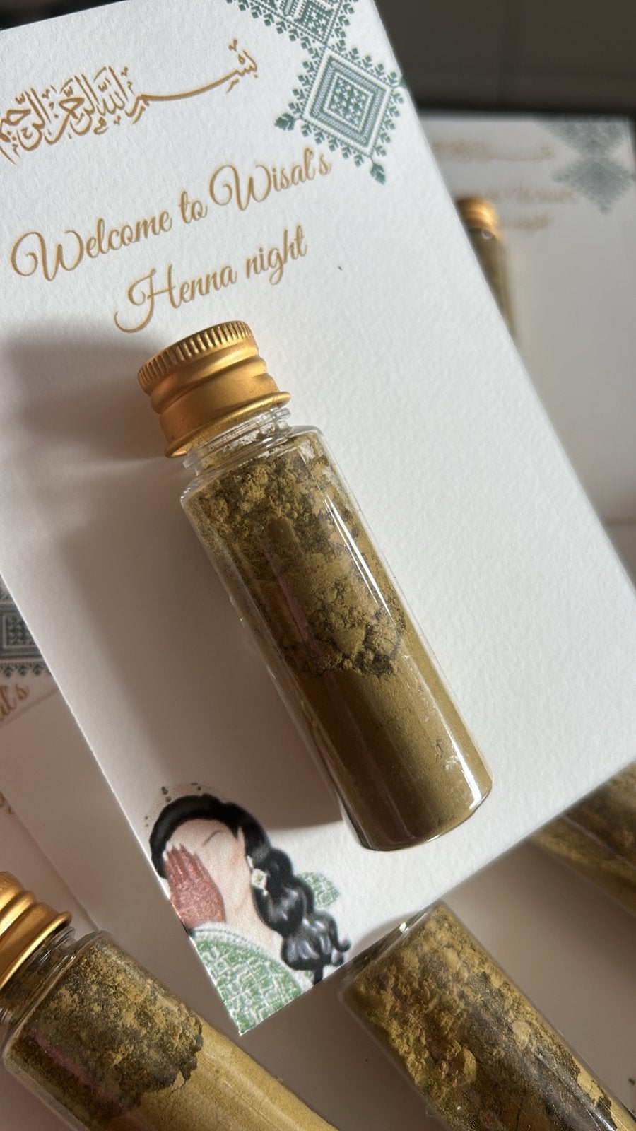 Henna bedankjes voor speciale gelegenheden, Ophalen of Verzenden, Nieuw, Feestartikel, Geboorte of Huwelijk