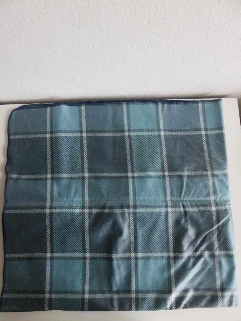 picknickkleed blauw geruit 140x125 cm, Hobby en Vrije tijd, Picknickmanden, Ophalen of Verzenden, Zo goed als nieuw