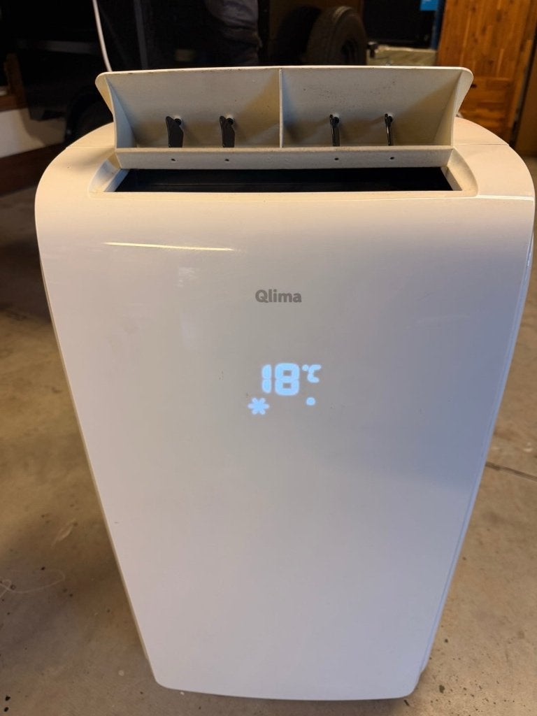 Qlima P534 Mobiele Airco 11.000 btu Incl.Raamafdichtingskit, Ophalen, Koelen en Ontvochtigen, 3 snelheden of meer, Zo goed als nieuw