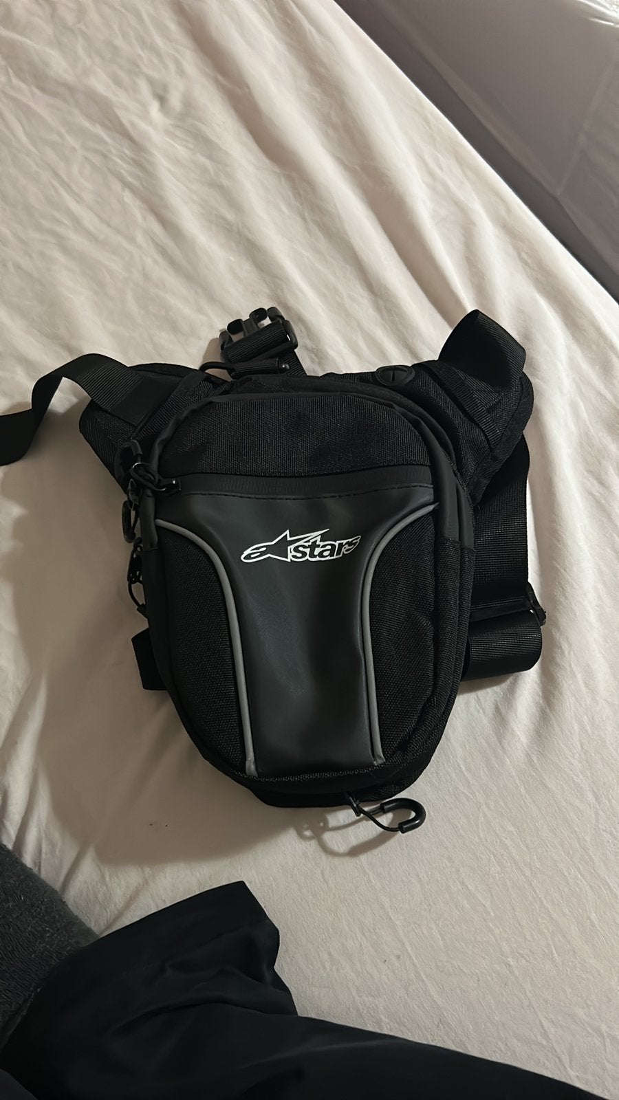 Alpinestar beentas, Ophalen, Nieuw