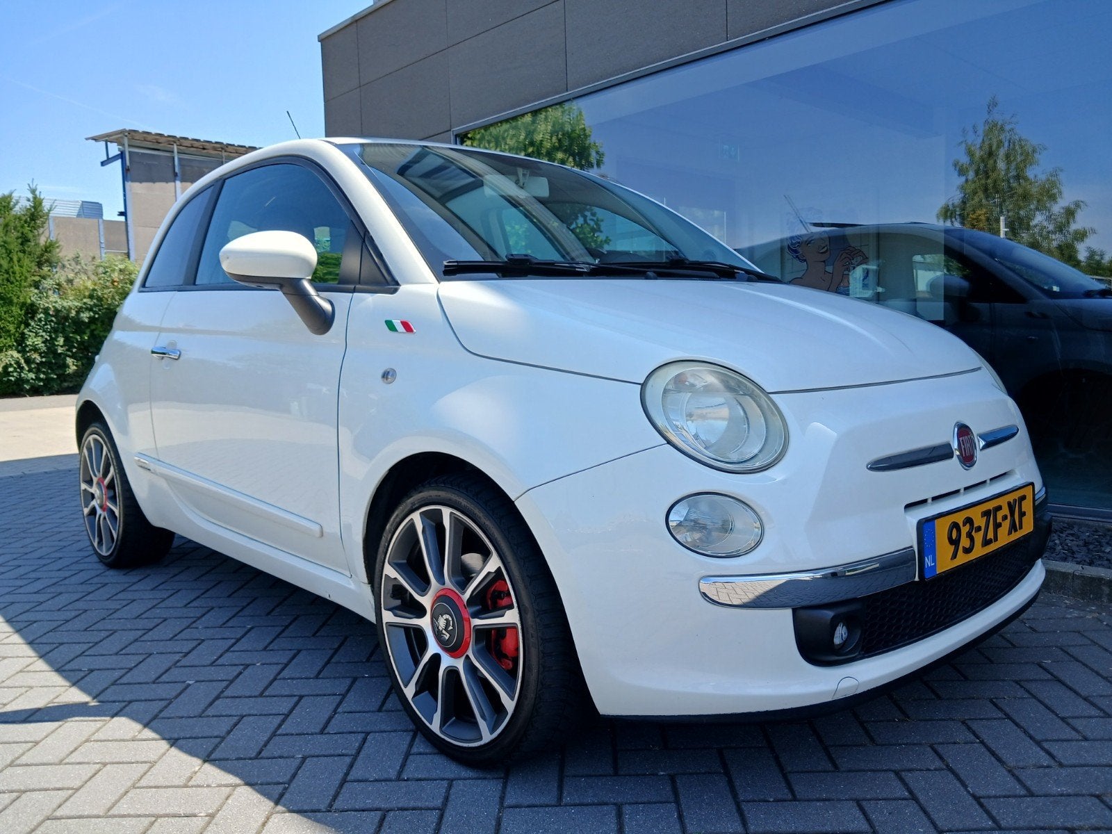 Fiat 500 1.4 16V 100 PK SPORT ABARTH, PANODAK + AIRCO!, Voorwielaandrijving, Euro 5, 4 cilinders, Handgeschakeld