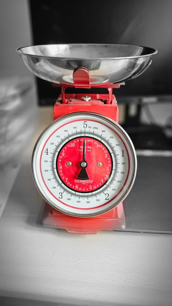 Keukenweegschaal retro-model, Witgoed en Apparatuur, Weegschalen, Minder dan 10 kg, Keukenweegschaal, 1 tot 500 gram, Ophalen of Verzenden