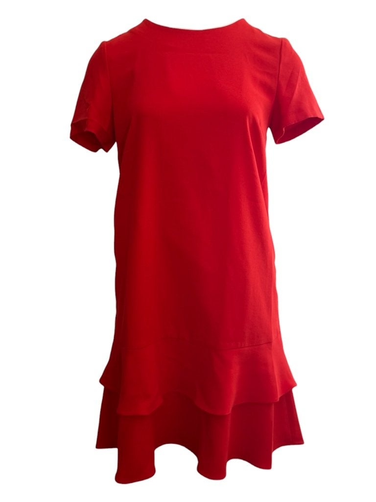 Jake's jurk S, Kleding | Dames, Ophalen of Verzenden, Zo goed als nieuw, Rood, Onder de knie
