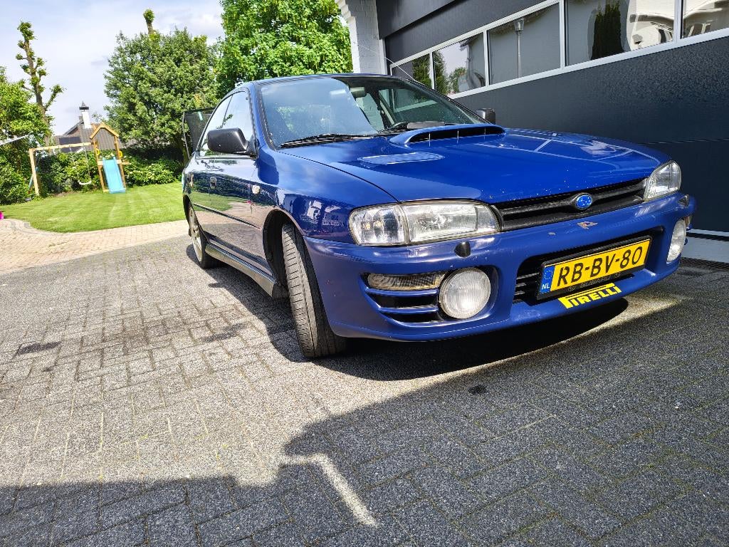 Subaru Impreza 2.0 GT Turbo 1997, 1994 cc, USB, Blauw, Alcantara