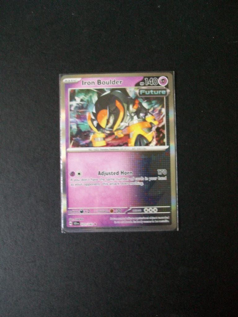 1841. Nieuwe Pokemon Kaart holo rare IRON BOULDER  (071/142), Verzenden, Nieuw, Losse kaart, Foil