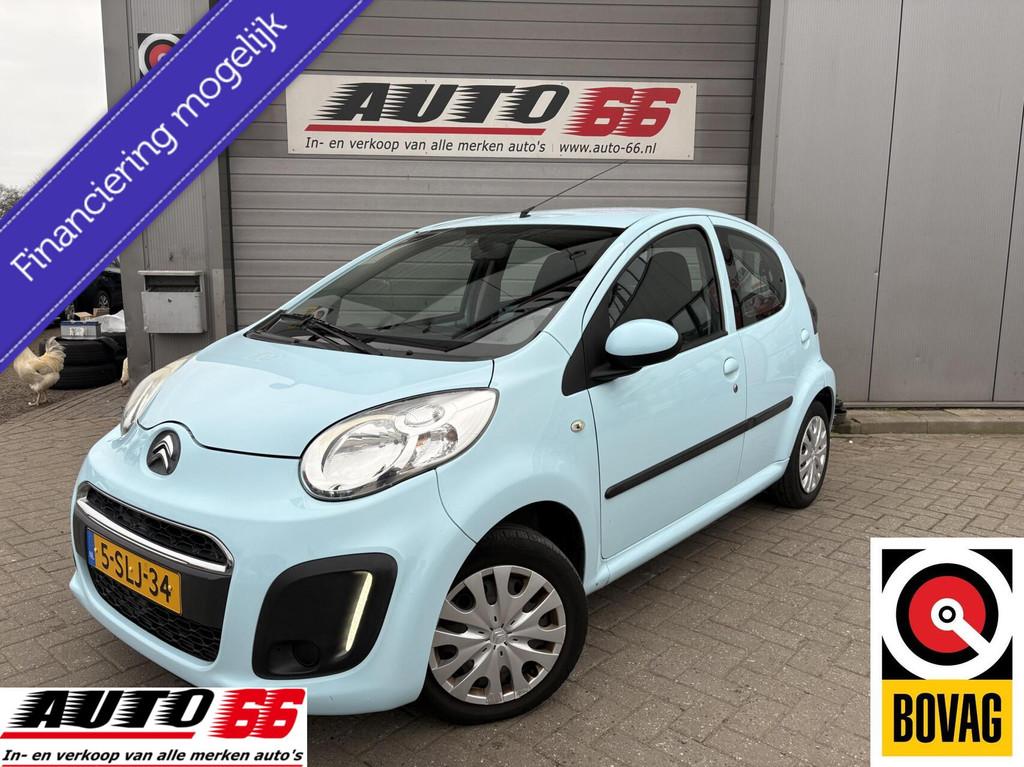 Citroen C1 1.0 Collection AIRCO, APK 12-2026, Auto's, Euro 5, Stof, Gebruikt, Zwart