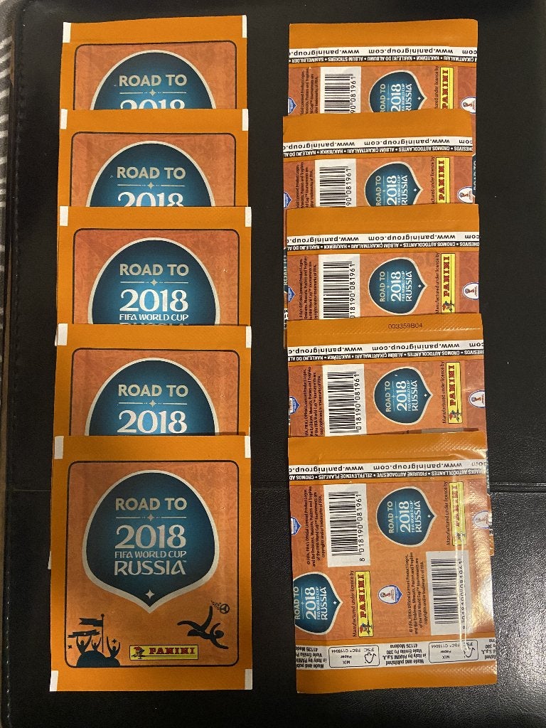 10 Panini Road to 2018 Zakjes, Verzamelen, Sportartikelen en Voetbal, Ophalen of Verzenden, Zo goed als nieuw, Buitenlandse clubs