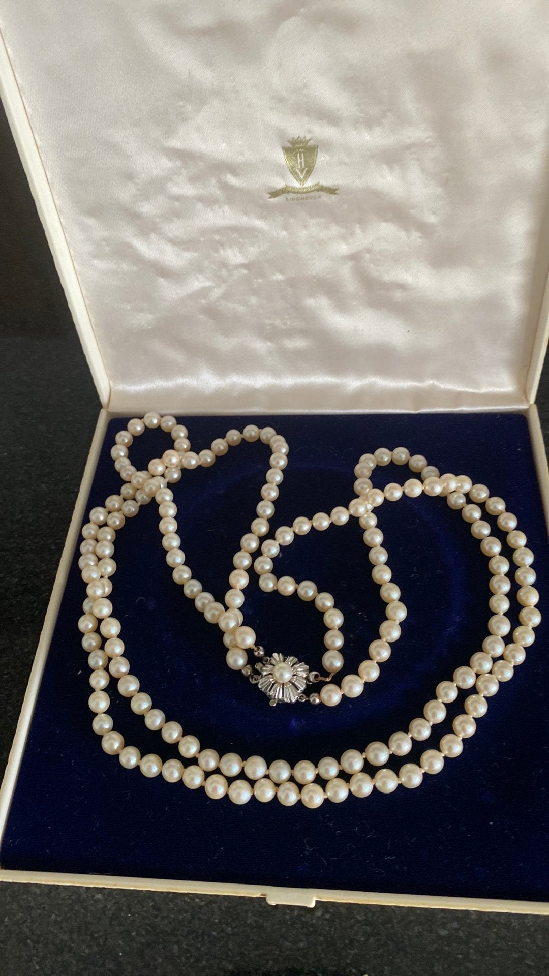 Parel ketting, Ophalen, Gebruikt, Wit, Overige materialen