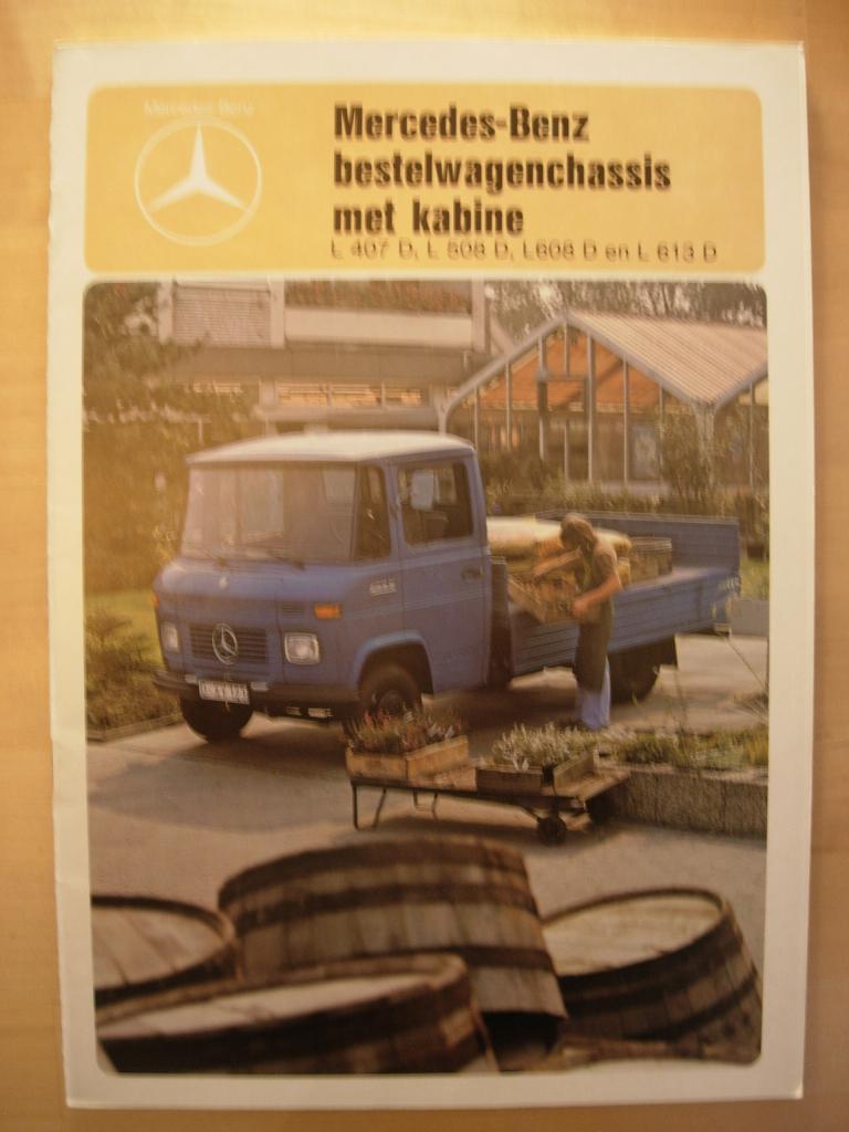 Mercedes 407 409 508 608 613 Brochure 1979 - 407D 508D 608D, Zo goed als nieuw, Mercedes-Benz, Mercedes, Ophalen of Verzenden