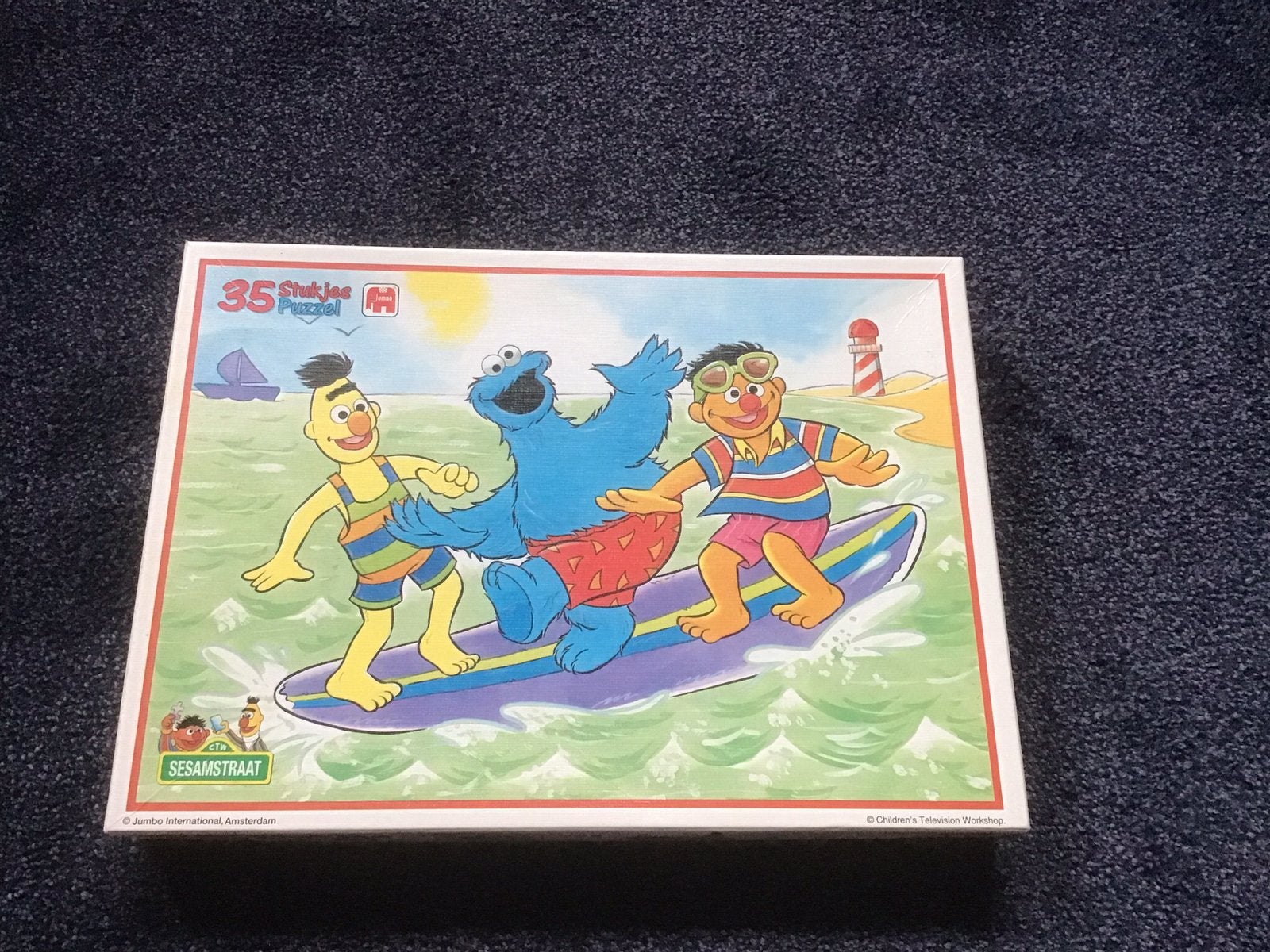 Sesamstraat puzzel 35 stukjes., Ophalen of Verzenden, 10 tot 50 stukjes, Zo goed als nieuw, 2 tot 4 jaar