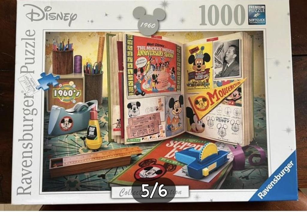 Disney puzzel 1000 stukjes, Ophalen of Verzenden, 500 t/m 1500 stukjes, Zo goed als nieuw