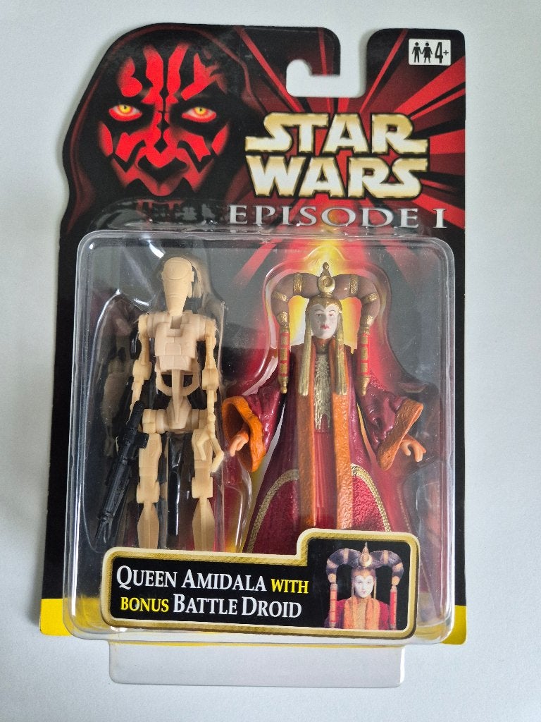 Star Wars EP1 Queen Amidala Coruscant + Bonus Battl Droid, Ophalen of Verzenden, Nieuw, Actiefiguurtje