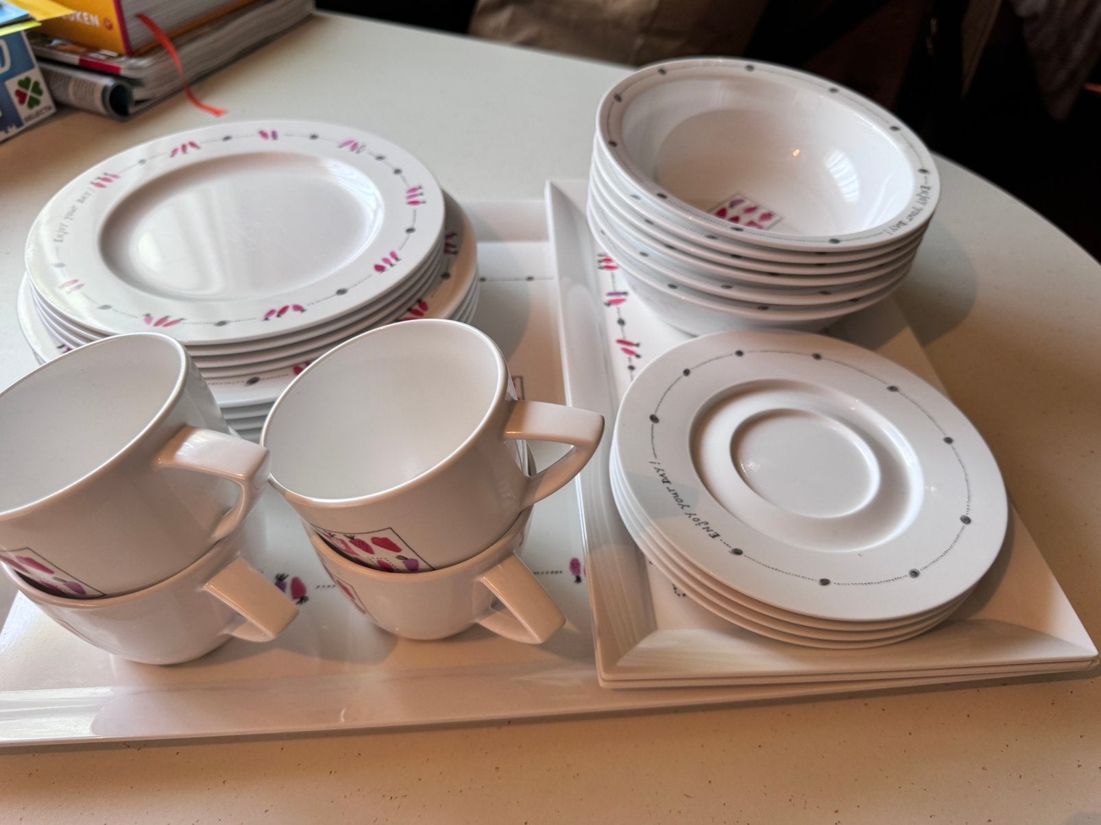 Mepal Rosti Margriet servies, 27 delig., Ophalen of Verzenden, Gebruikt