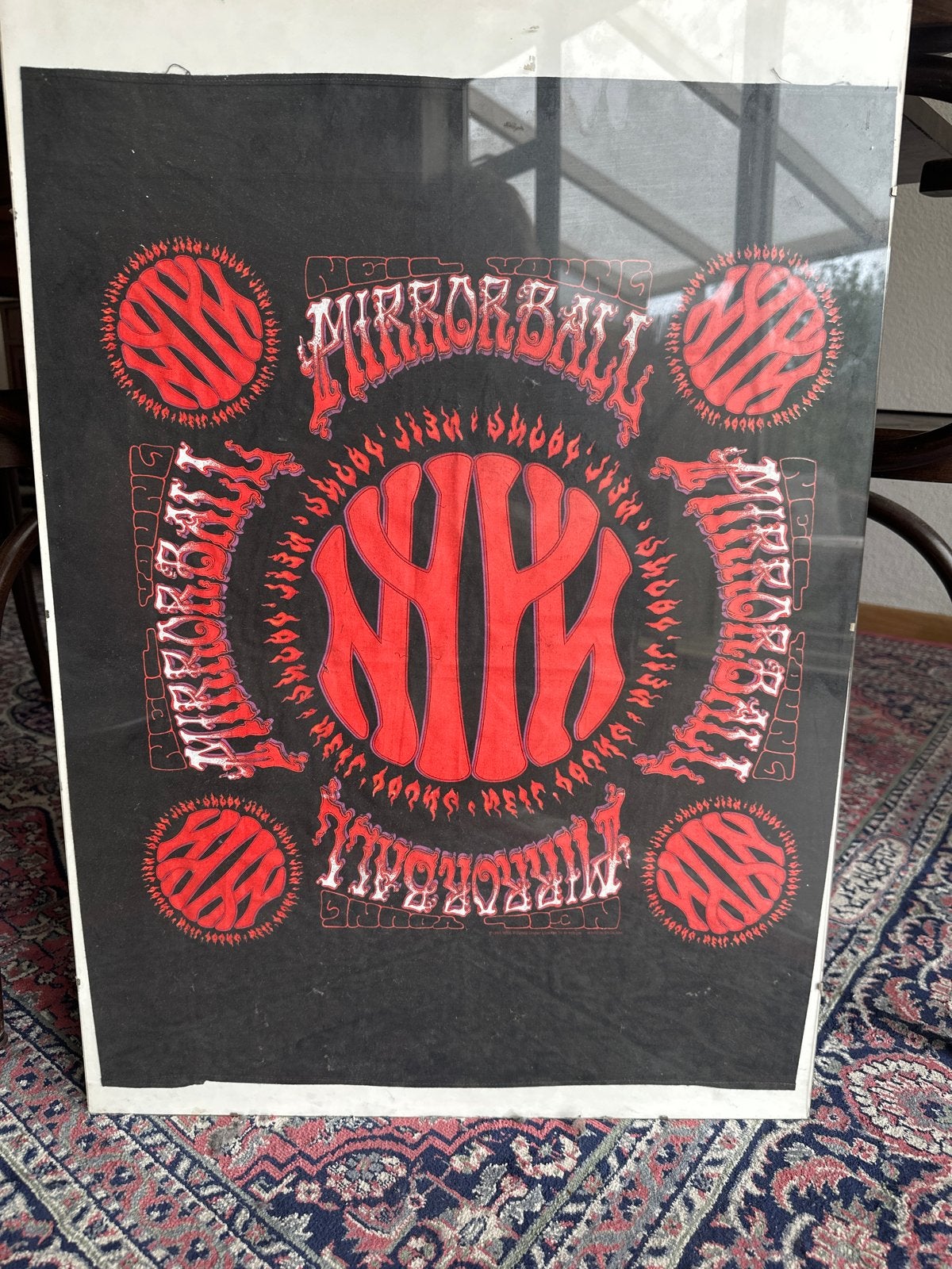 Neil Young Mirror Ball Poster - Muziekposter, Verzamelen, Ophalen, A1 t/m A3, Muziek, Rechthoekig Staand