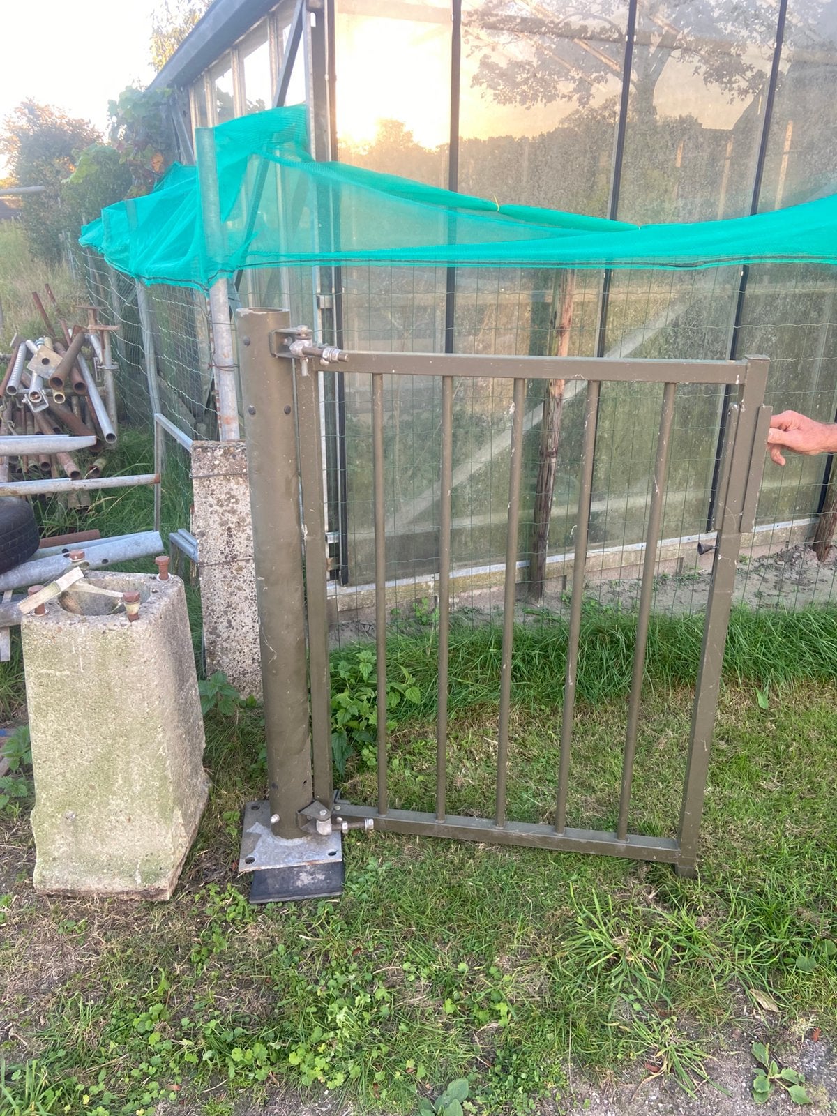 Tuinpoort Heras, Tuin en Terras, Ophalen, Zo goed als nieuw, IJzer, Gaashekwerk