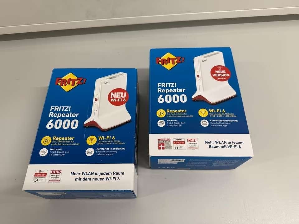 2x AVM FRITZ Repeater 6000 wit, Computers en Software, Ophalen of Verzenden, Nieuw, AVM FRITZ!