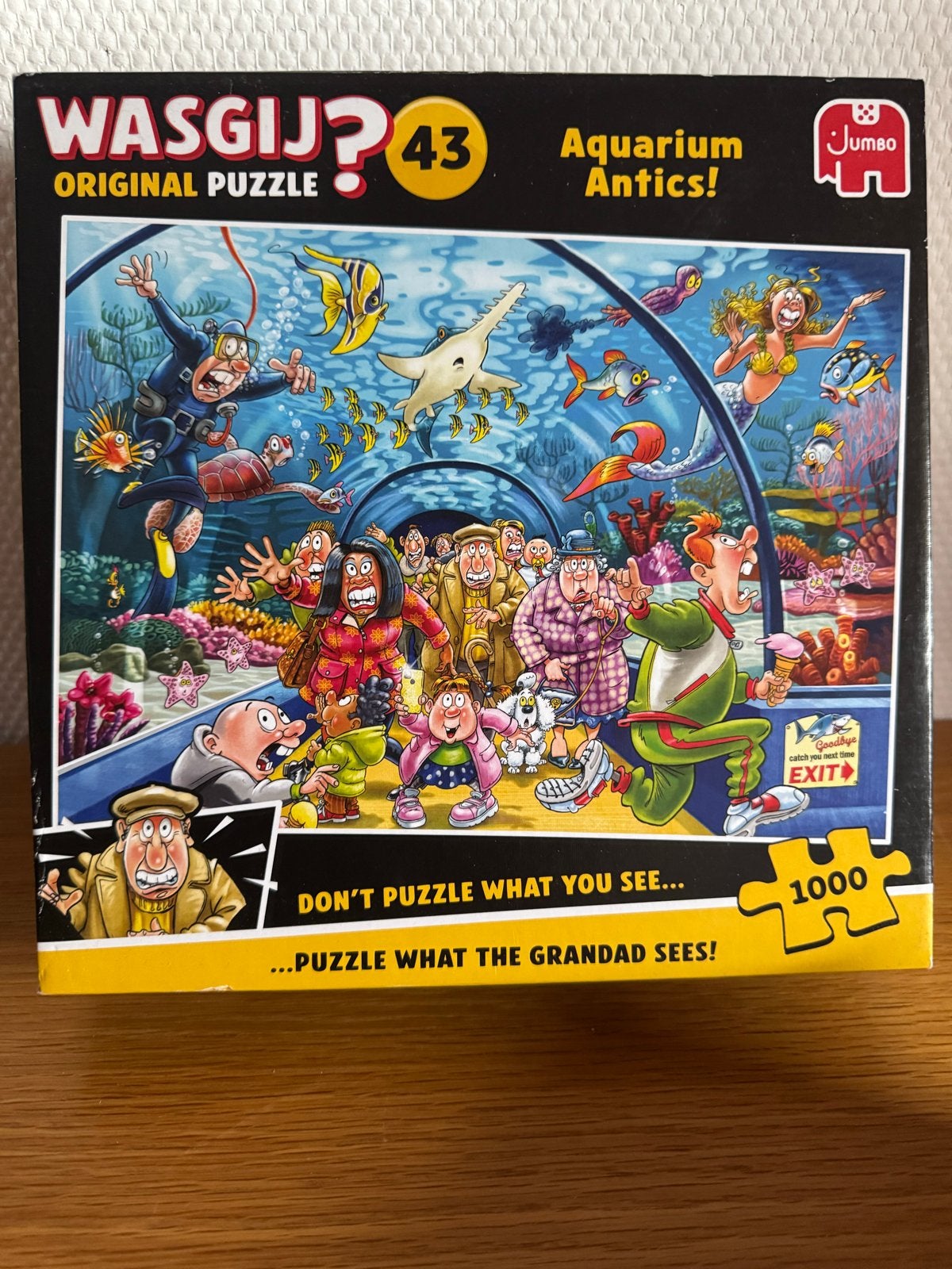Wasgij? 43 Aquarium Antics! Legpuzzel 1000 stukjes, Ophalen of Verzenden, 500 t/m 1500 stukjes, Legpuzzel