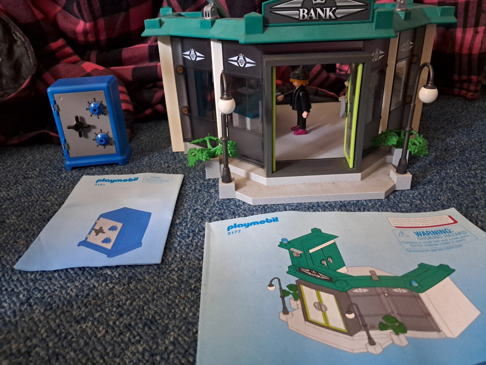 bank met kluis playmobil, Ophalen of Verzenden, Zo goed als nieuw, Complete set