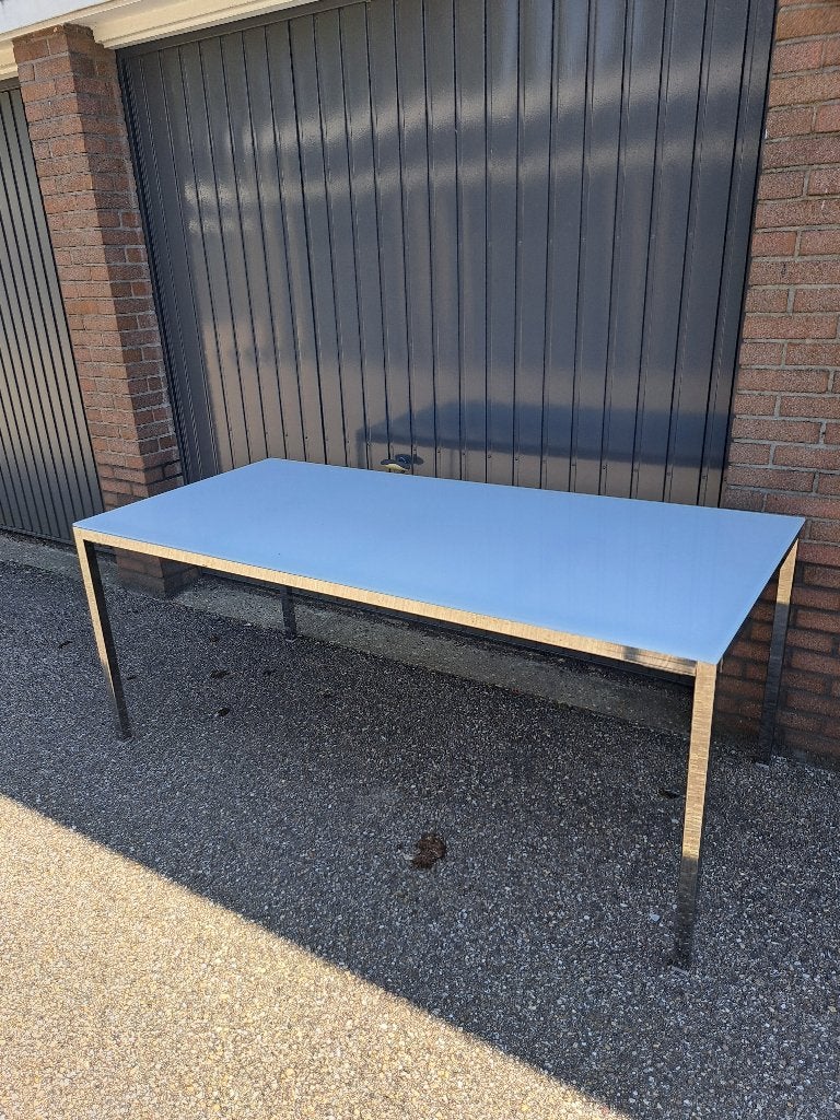 IKEA TORSBY eettafel 180x90 cm met glazen blad, Huis en Inrichting, Tafels | Eettafels, Ophalen, Overige materialen, Gebruikt