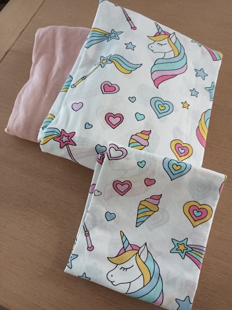 KINDERDEKBED OVERTREK, Kinderen en Baby's, Kinderkamer | Beddengoed, Ophalen of Verzenden, Zo goed als nieuw, Meisje, Dekbedovertrek