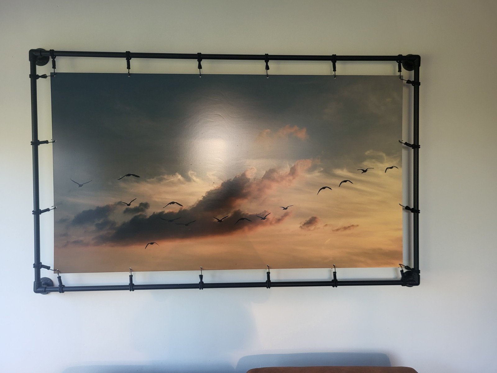 Muurdecoratie Schilderij - Vliegende Vogels 165x100 cm, Huis en Inrichting, Woonaccessoires | Schilderijen, Tekeningen en Foto's