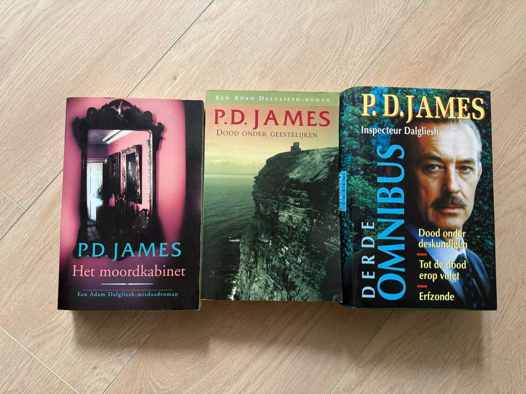 P.D. James Misdaadromans - 3 Boeken, Ophalen of Verzenden, Zo goed als nieuw