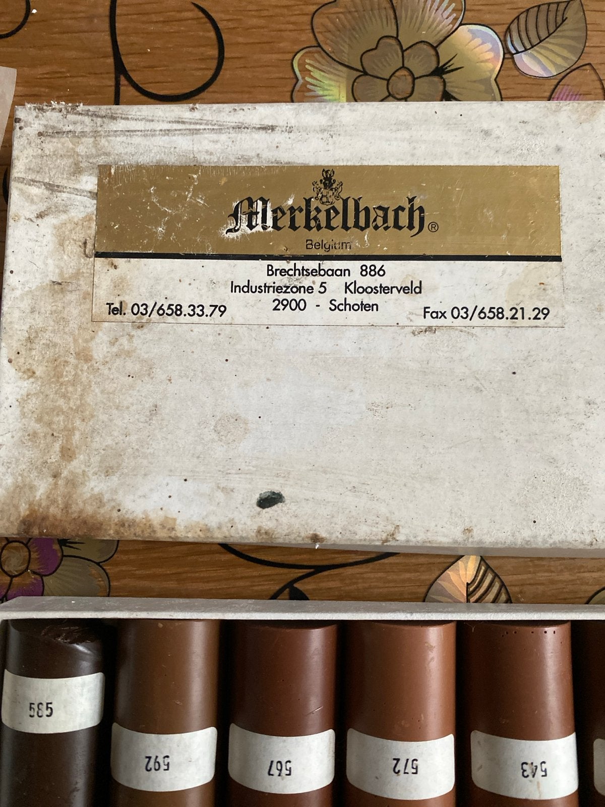 Merkelbach  Beits Set - Vintage Kunstbenodigdheden, Ophalen of Verzenden