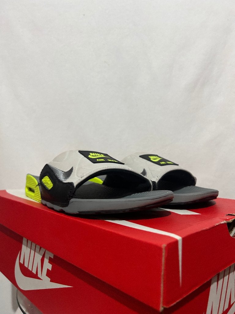 ALS NIEUW! Maat 44 - Nike Air Max 90 Slide Slipper Volt, Slippers, Overige kleuren, Verzenden, Nike