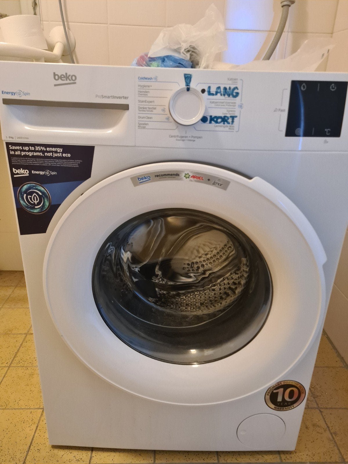 Beko b300 Wasmachine ProSmartInverter - Zo goed als nieuw, Ophalen, 1200 tot 1600 toeren, Energieklasse A of zuiniger, 8 tot 10 kg