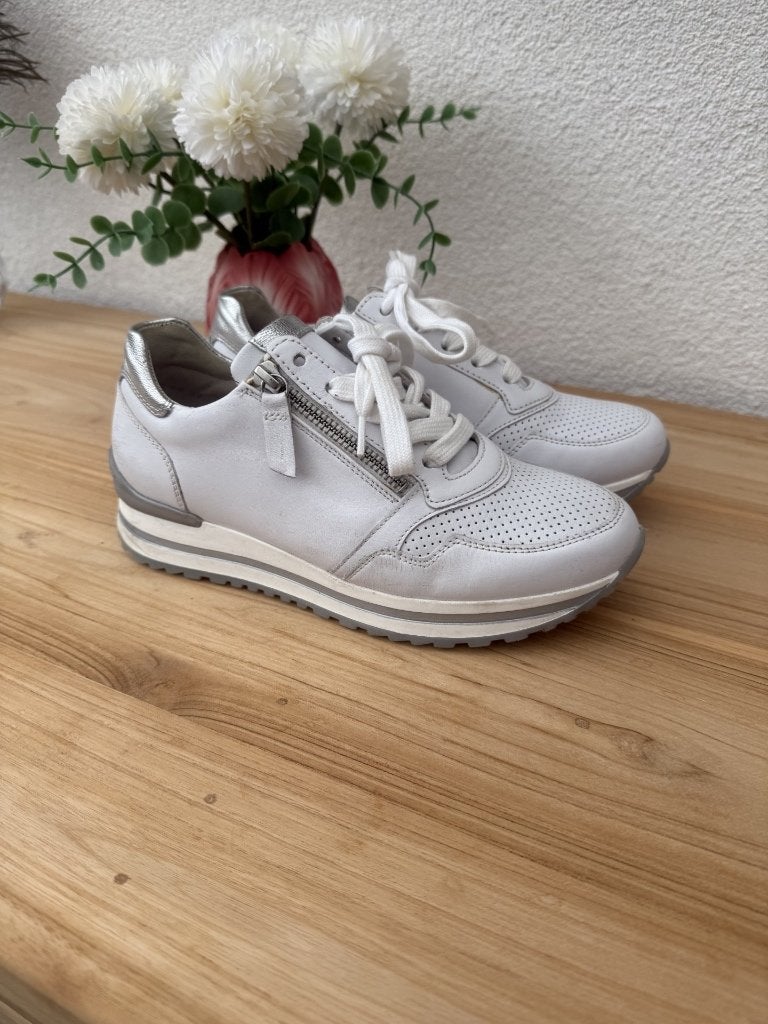 Gabor wit leren Sneakers, Wit, Gabor, Ophalen of Verzenden, Sneakers of Gympen