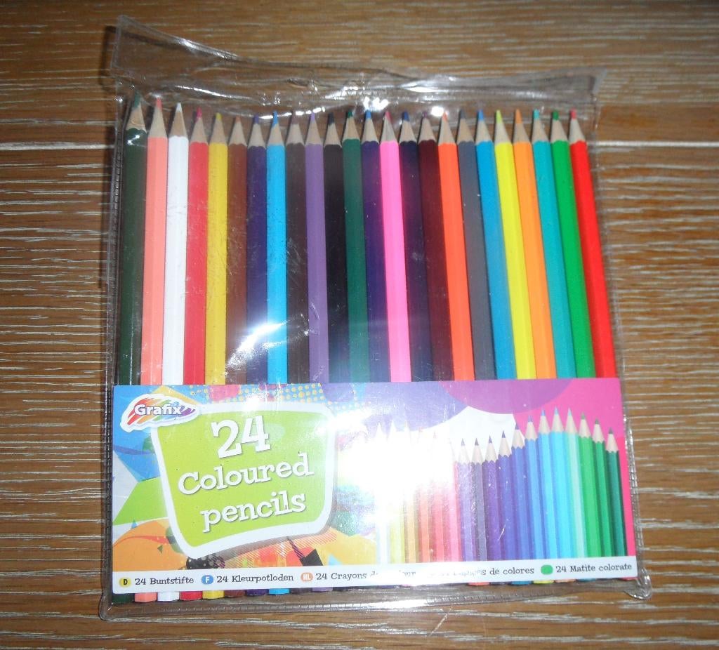 Geheel nieuw: 24 coloured pencils (GRAFIX), Ophalen of Verzenden, Nieuw, Potlood of Stift