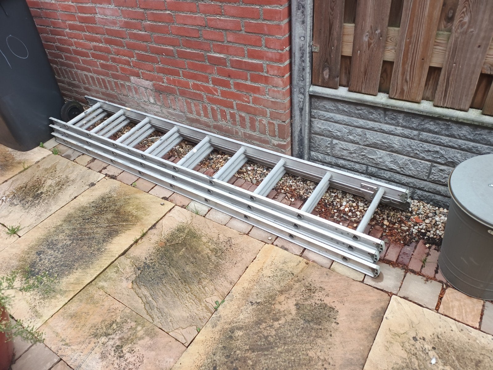 Excelsior PO3062 3x9 Ladder, Ophalen, Gebruikt, Ladder, Opvouwbaar of Inschuifbaar